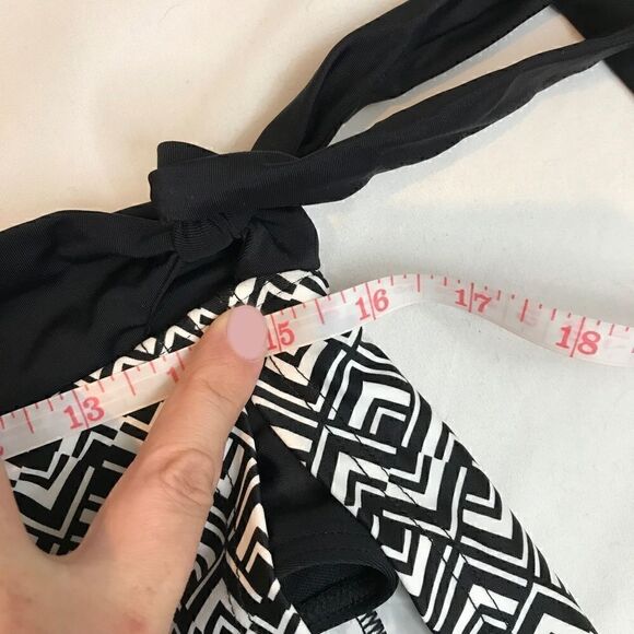 𝅺black & White Swim Skirt Bottom - Picture 4 of 6